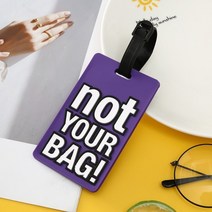 캐리어이름표 네임택 골프백 어린이집 유치원 가방 네임택 귀여운 만화 스타일 실리콘 휴대용 여행 라벨