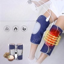 무릎안마기 진동 온열 무릎 다리마사지기 어르신 효도선물, 한 사이즈, 청자색단열뜸모델