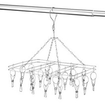 Whitmor Stainless Steel Clip Drip Hanger with 20 Clips, 1