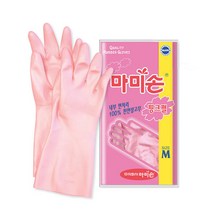 마미손 핑크펄 중 천연 생고무 내부면처리 고무장갑, 상세페이지 참조, 상세페이지 참조