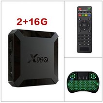 TV BOXX96Q 안드로이드 10 TV 박스 2GB 16GB Allwinner H313 쿼드 코어 4K 60fps 와이파이 구글 플레이어, 02 2GB16GB ADD I8_01 미국 플러그