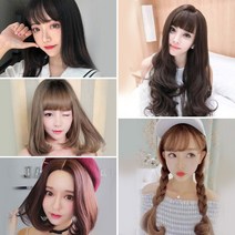 통가발 여자 정수리 긴머리 항암 연습용가발, 18 무드-밀크[가발망포함]