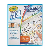 크레욜라 컬러 원더 메스 무료 지문 잉크 페인팅 활동 세트 핑거 대체 어린이를 위한 선물 3 4 5 6세