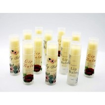 ZZYBIA 모듬 투명 비닐 립 밤 라벨 스티커 립 밤 튜브 용기 60pcs: 홈 & 주방, 1