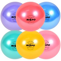 [기타브랜드] 리듬체조 공 150mm (6인치) 6가지색상, 색상:옐로우
