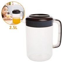 음료디스펜서 피쳐 5L 대용량 가정용 주전자 음료 보관 용기 내열성 냉수 플라스틱 주스 투수, 04 육군 녹색