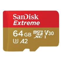 샌디스크 익스트림 메모리카드 마이크로칩 QXA1, 64GB