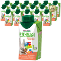 라이브잇 파스퇴르 킨더밀쉬 액상분유 1단계 200ml, 144개