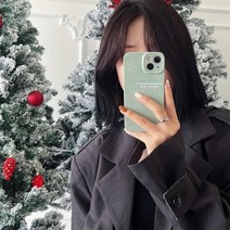 필렛 질감 영어 편지 간단한 휴대 전화 케이스 휴대 전화 액세서리 측면보호 케이스 아이폰 브랜드에 적합합니다