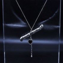 [천삼백케이] [티엠쓰리] 진 국화 은장도 목걸이