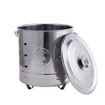 소각용 드럼통 쓰레기 소각 소각로 소각통 스테인리스, 골드 소형