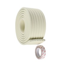 스펀지 모서리 가드 어린이집 벽 책상 침대 찍힘 방지 머리 부딪힘방지 기둥 잘라쓰는 아기 안전 쿠션 테이프 보호 코너 쿠션바 문 틀 테이블 계단 식탁 가구 패드 연베이지 2M