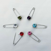 큐빅 브로치 미니 부토니에