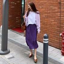 더옷장 멜버른여행 비비드스커트(밴딩)
