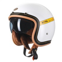 쇼에이 헬멧 풀페이스 시스템 오픈페이스 클래식 agv 레트로 3/4 오픈 페이스 하프 오토바이 헬멧 CYRIL B2, 04 UW