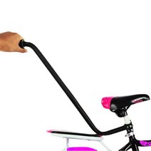 밀대 보호자 핸들 보조 손잡이 핑크 안전바 자전거 실버 네발 세발 연결 수레 푸시바 걸이 혼합색상, ONE SIZE, 블랙