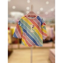 프렌치캣5 블루사선티셔츠 Q32DKT340