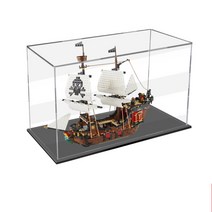 레고 해적선 31109아크릴 케이스 진열장 쇼케이스 보관함 투명 진열대 박스, 블랙, 3mm