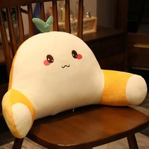 CNTCSM 귀여운 요추 지원 베개 등 허리 쿠션 소파 임산부 임산부 임신 베개 사무실 의자 좌석 자동차 반탈 벨라캉 개호 나, 허리받침 55x33cm, 빵