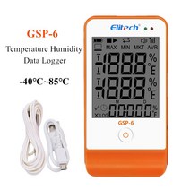온습도계 항온항습기 GSP-6 USB 온도 습도 데이터 로거 16000 포인트 저장 용량 LCD 화면 레코더
