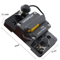 가스차단기 가스레인지 설치 신청 교체보트 해양 RV 요트 배터리 트레일러 버스 트럭용 수동 리셋 포함 50A, [12] 250AmpFlushMount