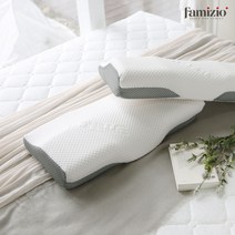 [파미지오] 3D입체 항균 메모리폼 경추베개, 04)1+1 3D 메모리폼베개