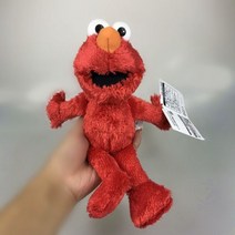 웃는엘모인형 엘모 굿즈 Elmo 세서미 스트리트 애착인형 20cm 만화 인형 애니메이션 쿠키, red