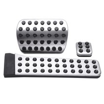 자동차 액세서리 메르세데스 벤츠 C E S GLK SLK CLS SL 클래스 W203 W204 W211 W212W210 AMG 가속기 브레이크 발판 패드, 3PCS, 은