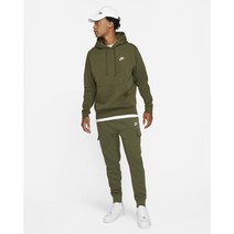 나이키 카고 기모 조거 트레이닝 팬츠 카키 블랙