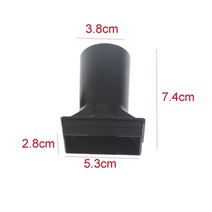 EU 플러그 바베큐 팬 12V 2.5A 5500RPM 공기 터보 송풍기 피크닉 캠핑 화재 숯 스타터 요리 도구 드롭 배, 13 3.8cm Air Duct