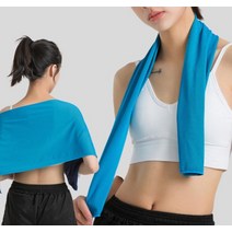 일개미몰 먼지없는 땀 닦는 수건 긴 수건 땀타올 아이스 쿨타월, 쿨타올, 그린