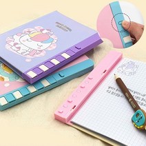 버튼 자물쇠 비밀 일기장 잠금 다이어리 학생 선물, 유니콘