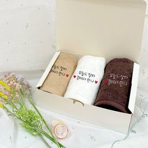 군인제작수건 자유문구 타입 군대수건 자수 타올 곰신 군인선물, 1개, 고급형 모던화이트-A