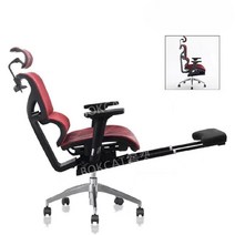 풀메쉬의자 BJ 서재 고급 빅사이즈 게이밍 피시방 BC020, C. 풀메쉬의자 페달이 달린 레드