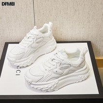 DFMEI 운동화 키높이 키높이 키높이 화이트 슈즈 여성 운동화 대디 슈즈 여성 코디