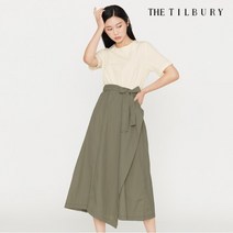 [틸버리] (더) 비대칭 플레어 배색 원피스 TM7N0OP16