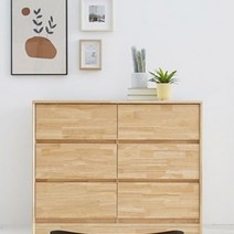 아기옷서랍장 속깊은서랍장 원목 3단 와이드 1200 1color, 네추럴