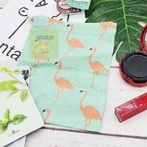 린넨_파우치_홍학_이너백_면_복주머니_중_더스트백 6D9D