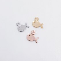 고래 펜던트 동대문부자재상가 목걸이 부자재 차키키링 데일리 목걸이 데일리목걸이, OR(실버)