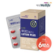 대상웰라이프 루테인 플러스 (30캡슐) x 6박스, 6개, 단품, 30정