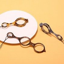 접이식 돋보기 휴대용 목걸이 돋보기 확대경 갈색 200