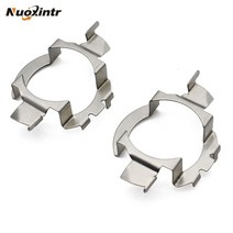 수입차 부품 Nuoxintr 2 pcs 자동차 라이트베이스 홀더 h7 led 메르세데스 벤. z ml350 헤드 라이트 금속 클립 리테이너 어댑터 폭스 바겐 toua
