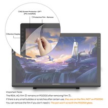 GAOMON-펜 모니터 화면 보호 필름 그래픽 PD1161/PD156PRO/PD1560/PD2200 펜 태블릿 디스플레이용, PD2200 용 보호기