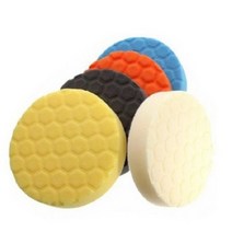 광택패드 헥사 5종 세트 15cm, 화이트+오렌지+블랙+옐로우+블루, 10개