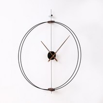 모던 괘종시계 빈티지 무소음 벽시계 결혼 집들이 선물, 02.더블링외륜지름은80cm[블랙다이얼]