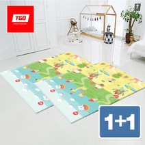 [티지오] 티티 층간소음매트/놀이방매트 150x200cm (1+1), 선택:티티 150x200x1cm (2장)