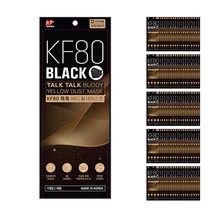 톡톡버디 KF80 황사방역 마스크 대형, 1매입, 100개, 블랙