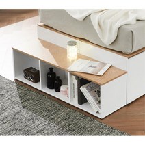 아이방 SS 벙커 침대 하단 책장 계단 유아책꽂이 원목 (3일이내 배송일정 전화안내), 화이트