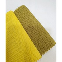 혜인천 60수 면 3미리 피그먼트 양면 줄누빔 원단 color 노랑 & 머스타드 [저데니아솜], #02 머스타드