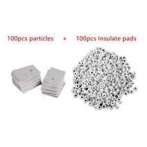 열반사단열재 비드법보온판 100pcs 절연 입자 절연 패드 실리콘 방열판 절연 필름, 100세트